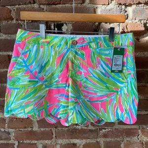 Lilly Pulitzer Buttercup Shorts - Scallop Hem NWT